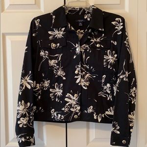 Chaps B&W Jean Jacket